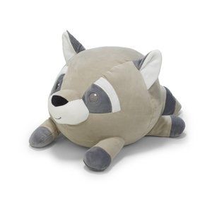 CUDDLE PALS Large Round Huggable Raccoon Pillow